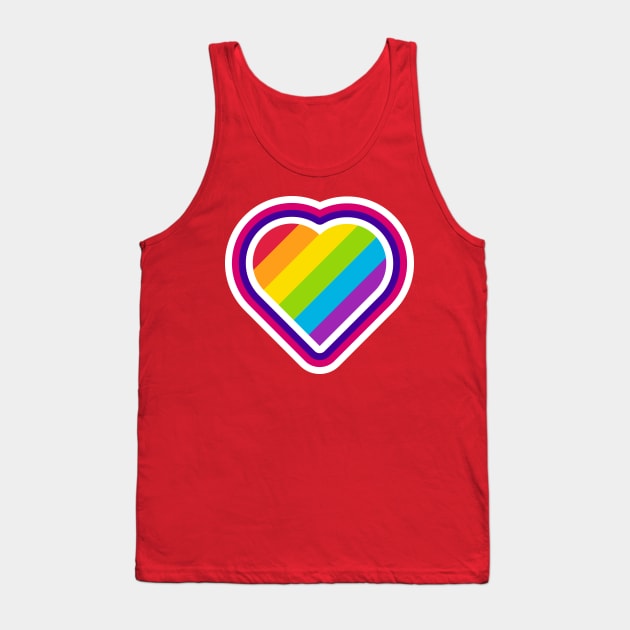 Rainbow Love Tank Top by ryancano